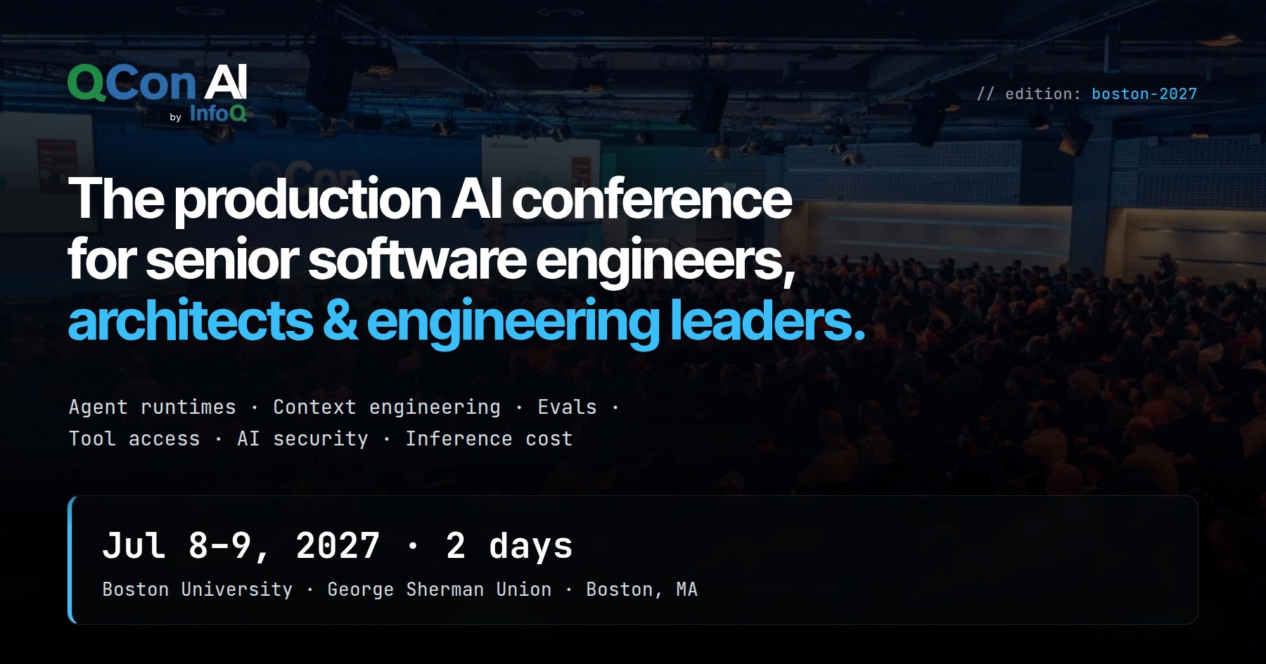 QCon AI Boston event artwork